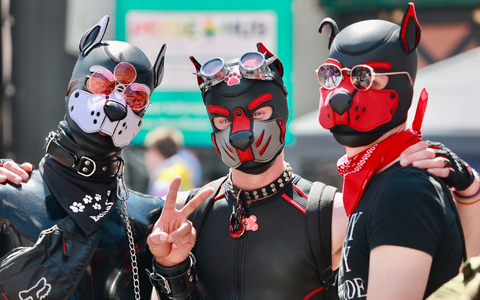 Pup Play wurde in den letzten Jahren zu einem sichtbareren Phänomen, wie hier bei dem Christopher Street Day in Wernigerode. - Foto: Matthias Bein/dpa