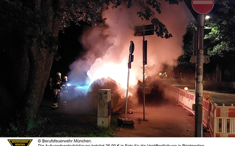 FW-M: Heller Feuerschein (Untergiesing) - Foto: presseportal.de