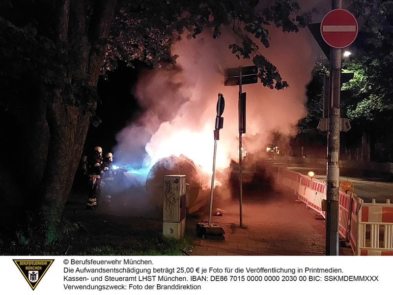 FW-M: Heller Feuerschein (Untergiesing) - Foto: presseportal.de