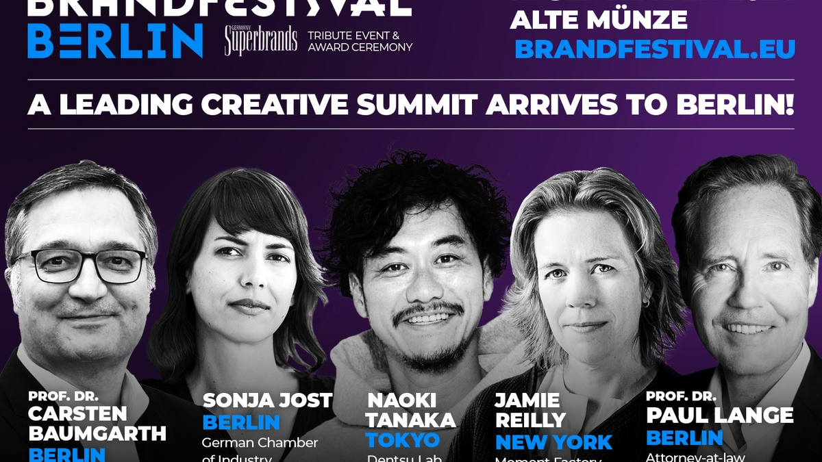 New York, Tokio, Stockholm: BrandFestival Berlin 2024 stellt hochkarätiges internationales Speaker-Line-up vor - Foto: presseportal.de