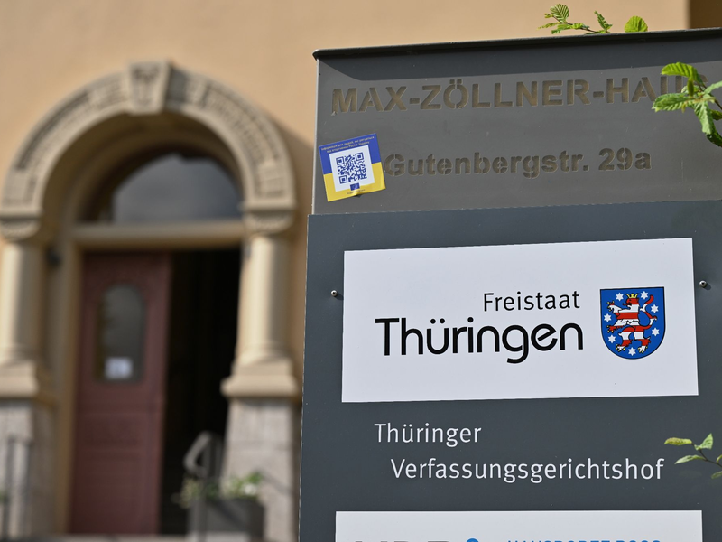 Im Streit um die Arbeitsfähigkeit des Thüringer Landtags haben die Verfassungsrichter das letzte Wort. (Archivbild) - Foto: Martin Schutt/dpa