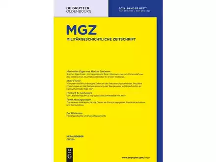 Militärgeschichtlichen Zeitschrift: Neue Ausgabe mit neuer Rubrik 'Zur Diskussion' - Foto: presseportal.de