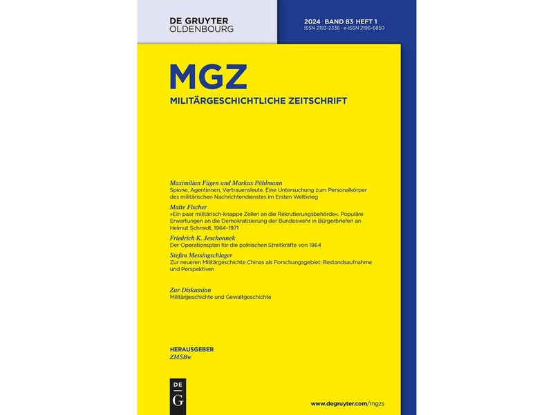 Militärgeschichtlichen Zeitschrift: Neue Ausgabe mit neuer Rubrik 'Zur Diskussion' - Foto: presseportal.de
