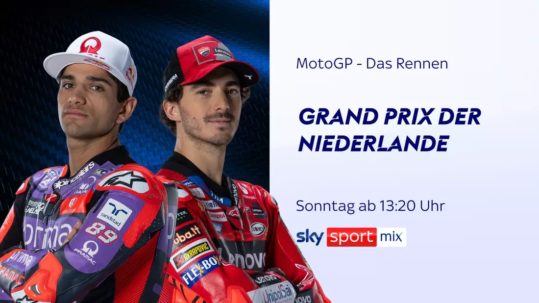 Der MotoGP(TM) Grand Prix der Niederlande am Wochenende live und exklusiv bei Sky Sport - Bild: presseportal.de