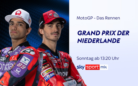 Der MotoGP(TM) Grand Prix der Niederlande am Wochenende live und exklusiv bei Sky Sport - Foto: presseportal.de