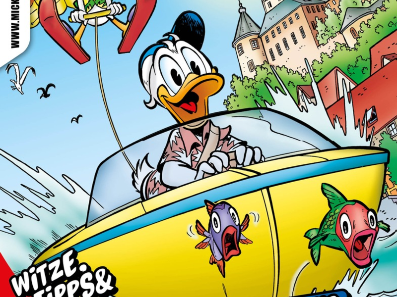 Donald Duck auf turbulenter Mission am Bodensee im neuen Micky Maus Magazin - Foto: presseportal.de