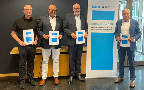 Risikomanagement bei Naturgefahren: Debeka und Handwerkskammer Koblenz präsentieren Leitfaden - Foto: presseportal.de