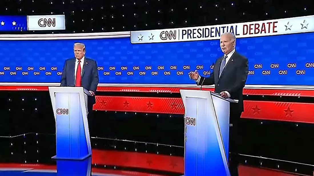 TV-Duell zwischen Trump und Biden am 27.06.2024 - Bild: über dts Nachrichtenagentur