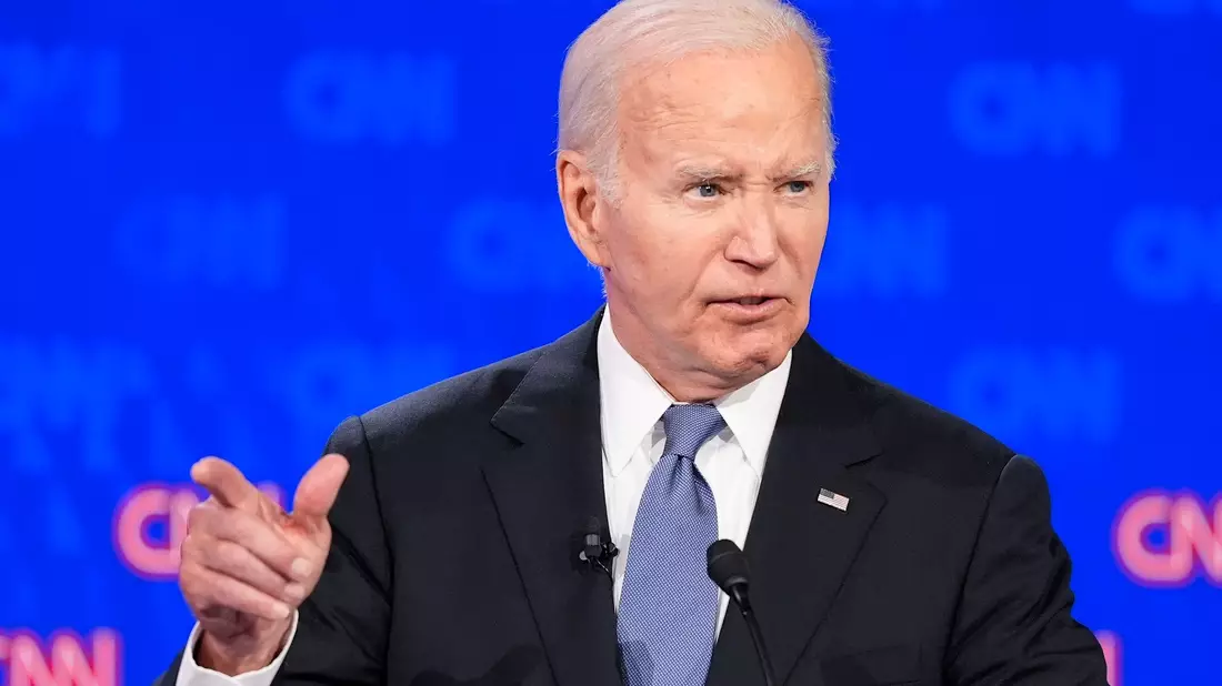 US-Präsident Joe Biden hat bei der TV-Debatte gegen seinen Kontrahenten Donald Trump keine gute Figur gemacht. - Bild: Gerald Herbert/AP