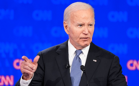 US-Präsident Joe Biden hat bei der TV-Debatte gegen seinen Kontrahenten Donald Trump keine gute Figur gemacht. - Foto: Gerald Herbert/AP