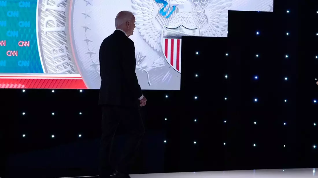 War es das bereits für Joe Biden? Der US-Präsident konnte Zweifel an seiner Eignung für das Amt nicht ausräumen - im Gegenteil. - Bild: Gerald Herbert/AP
