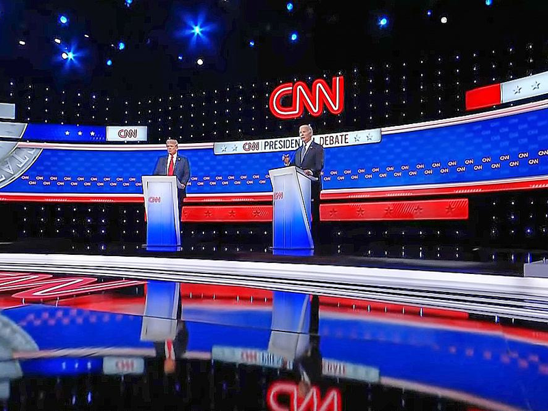 TV-Duell zwischen Trump und Biden am 27.06.2024 - Foto: über dts Nachrichtenagentur