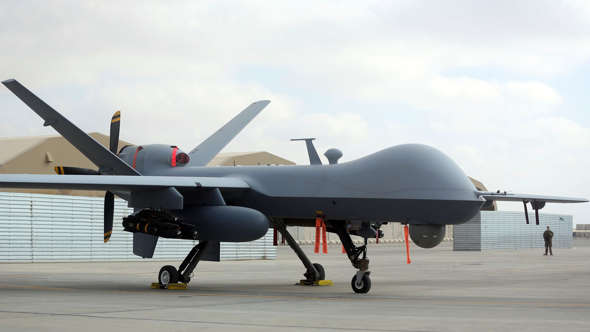 Während des Gaza-Kriegs kamen US-Drohnen vom Typ MQ-9 Reaper zum Einsatz. (Archivbild) - Foto: Massoud Hossaini/AP/dpa