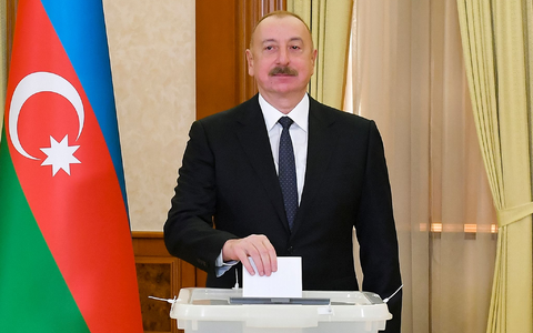 Der amtierende aserbaidschanische Präsident: Ilham Aliyev. - Foto: Vugar Amrullaev/AZERTAC/AP/dpa