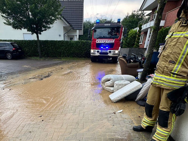 FW Osterholz-Scharm.: Starkregenlage - Foto: presseportal.de