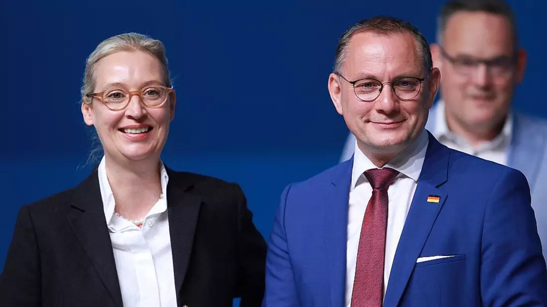Alice Weidel und Tino Chrupalla - Bild: über dts Nachrichtenagentur