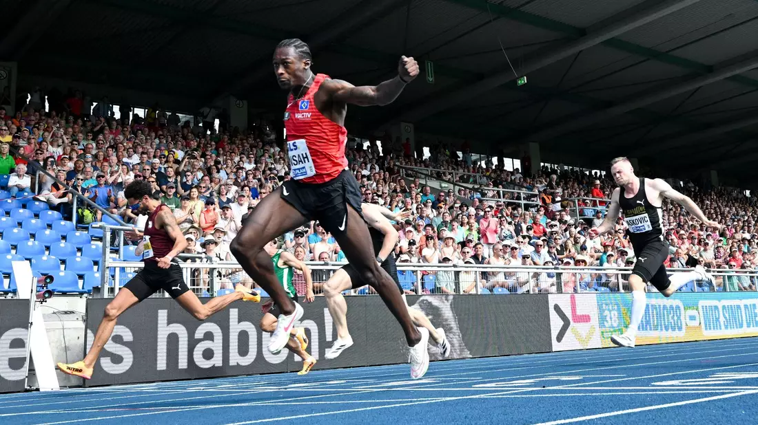 Sprinter Owen Ansah wurde nach seinem Rekord rassistisch beleidigt. - Bild: Sven Hoppe/dpa