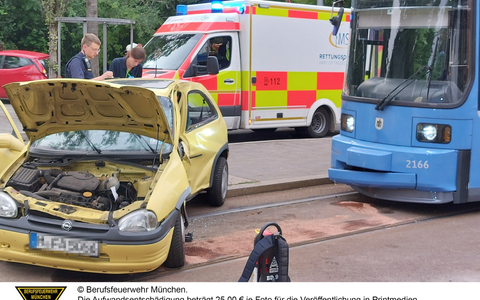 FW-M: Frau bei Unfall schwer verletzt (Bogenhausen) - Foto: presseportal.de