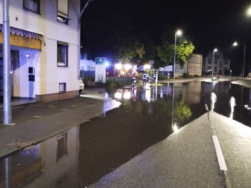 FW Celle: Starkregen, Brandgeruch, Wasserrohrbruch und eine Schlange fordern Celler Feuerwehr in der Nacht! - Foto: presseportal.de