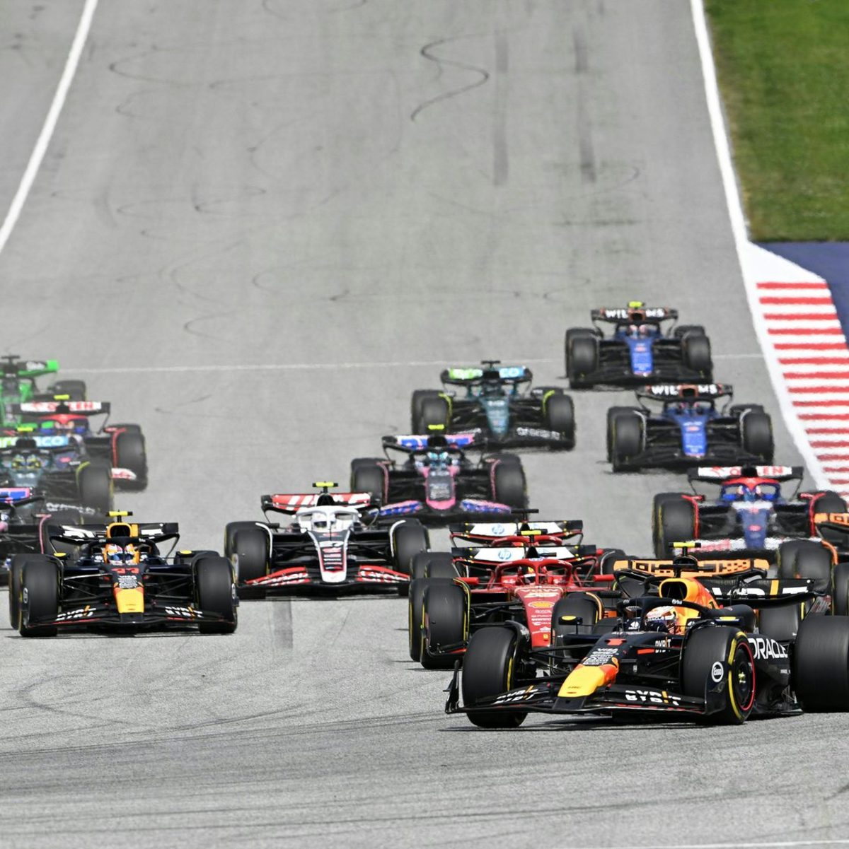 Der Große Preis von Österreich wurde in Spielberg ausgefahren. - Foto: Max Slovencik/APA/dpa