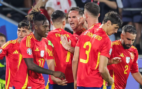 Erst nach hartem Kampf setzte sich Spanien gegen Georgien durch. - Foto: Rolf Vennenbernd/dpa