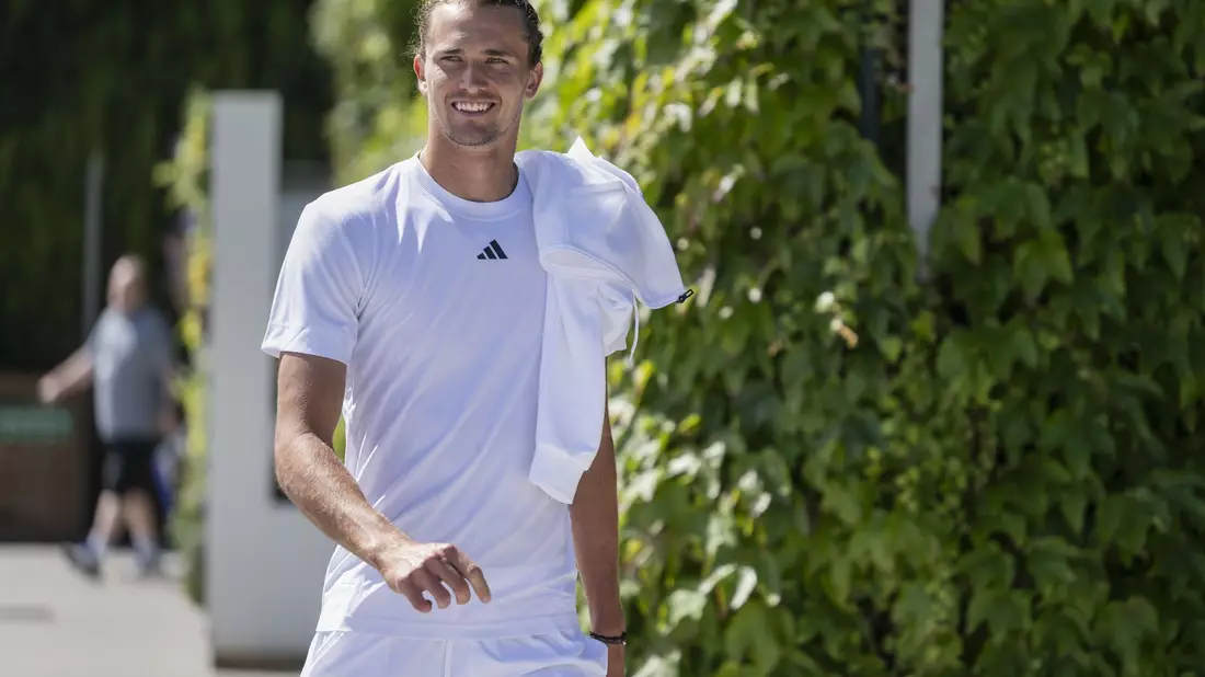 Für Ablenkung in Wimbledon hat Alexander Zverev gesorgt. - Bild: Alessandro Della Valle/KEYSTONE/dpa