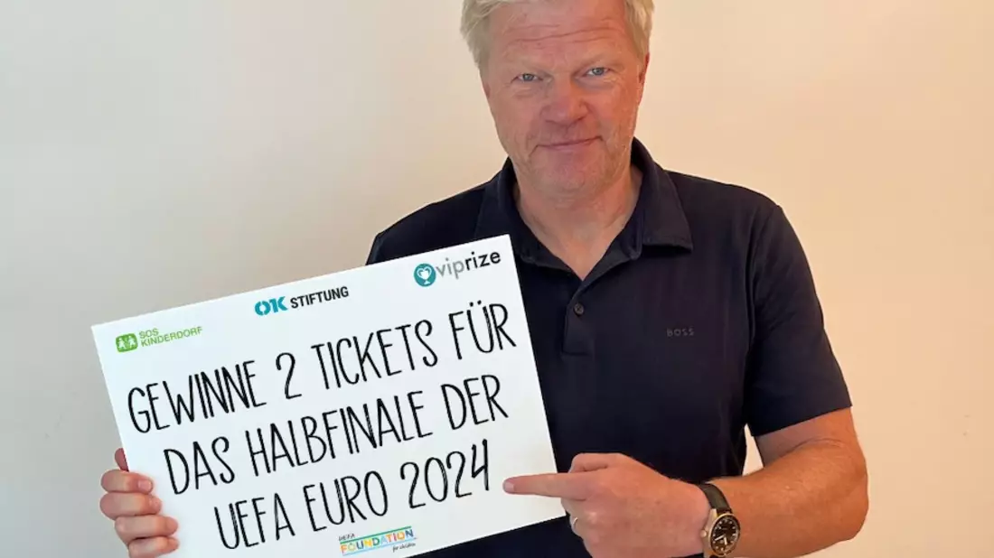 Oliver Kahn-Stiftung und SOS-Kinderdorf e.V. vereint für Kinder im Rahmen der UEFA EURO 2024 - Bild: presseportal.de