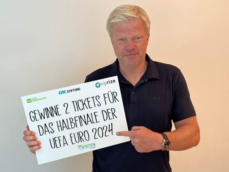 Oliver Kahn-Stiftung und SOS-Kinderdorf e.V. vereint für Kinder im Rahmen der UEFA EURO 2024 - Foto: presseportal.de