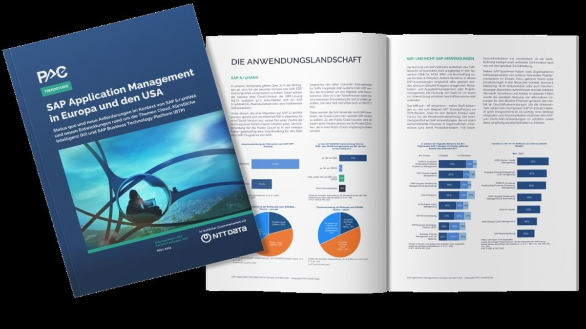 Aktuelle Trendstudie: Innovative Technologien verändern das SAP© Application Management / Unternehmen erwarten Kosteneinsparungen durch KI von bis zu 30 Prozent - Foto: presseportal.de