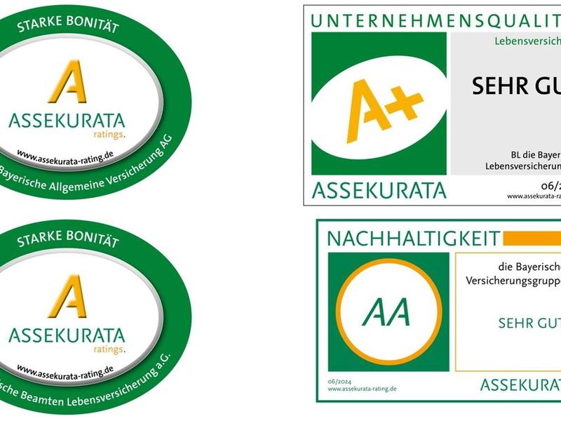 Die Bayerische erzielt im Assekurata-Nachhaltigkeitsrating ein AA (sehr gut) und der Versicherungskonzern bestätigt Spitzenbewertungsgruppe für Töchter und Mutter - Foto: presseportal.de