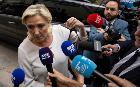 Marine Le Pens Rechtsnationale wollen die Regierung in Frankreich übernehmen. - Foto: Louise Delmotte/AP/dpa