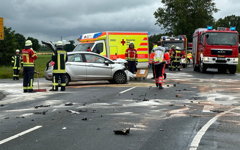 FW-ROW: Schwerer Verkehrsunfall auf K139 - Foto: presseportal.de