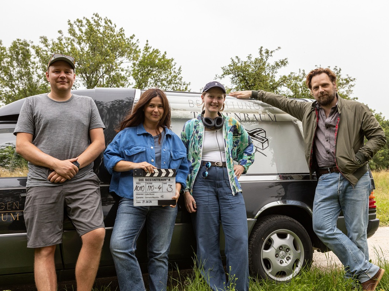 Im Dreh: Die Bestatterin - Tote leben länger (AT) - Foto: presseportal.de