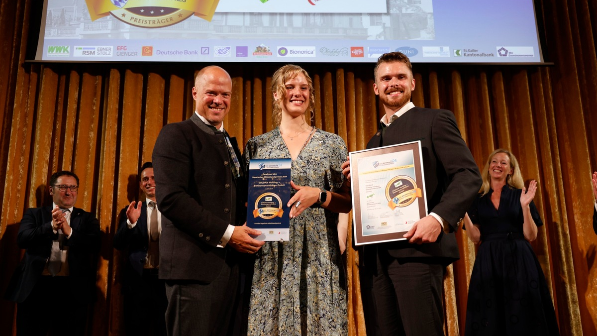 Dr. C. SOLDAN eines der Top-Unternehmen in Bayern: Die Bonbonspezialisten erhielten für ihre herausragende Leistung den Bayerischen Mittelstandspreis - Foto: presseportal.de