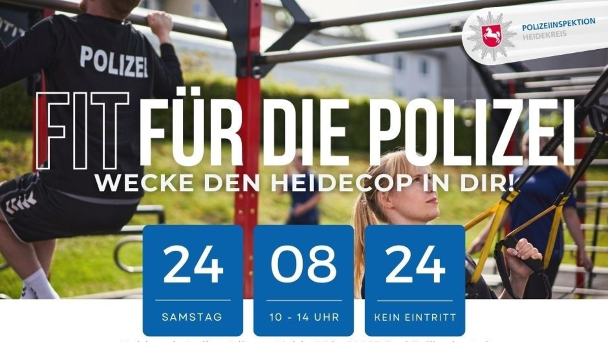POL-HK: +++ SAVE THE DATE +++ Fit für die Polizei - wecke den Heidecop in Dir! - Foto: presseportal.de