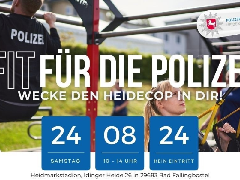 POL-HK: +++ SAVE THE DATE +++ Fit für die Polizei - wecke den Heidecop in Dir! - Foto: presseportal.de