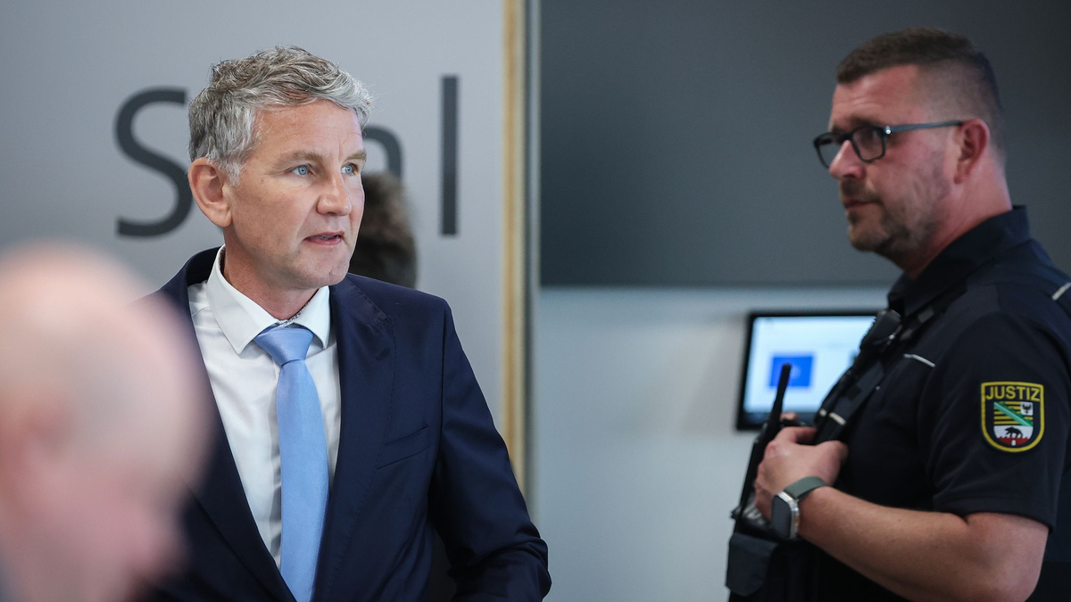 Björn Höcke hält sich weiter für unschuldig und akzeptiert auch das zweite Urteil nicht. (Archivbild) - Foto: Ronny Hartmann/AFP Pool/dpa