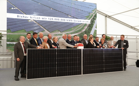 Grüner Strom aus Sachsen: Europas größter Solarpark wurde eröffnet - Foto: presseportal.de