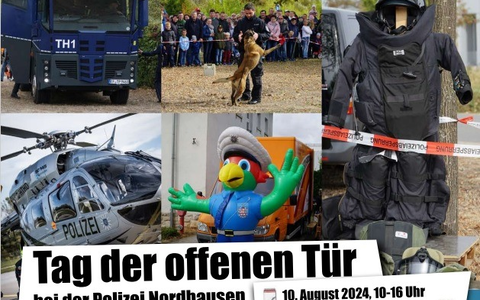 LPI-NDH: Tag der offenen Tür der Landespolizeiinspektion Nordhausen - Foto: presseportal.de