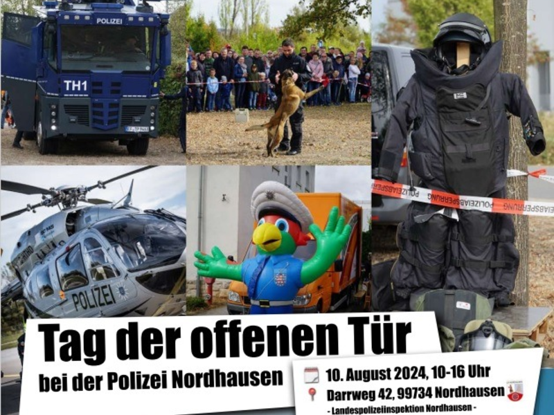 LPI-NDH: Tag der offenen Tür der Landespolizeiinspektion Nordhausen - Foto: presseportal.de