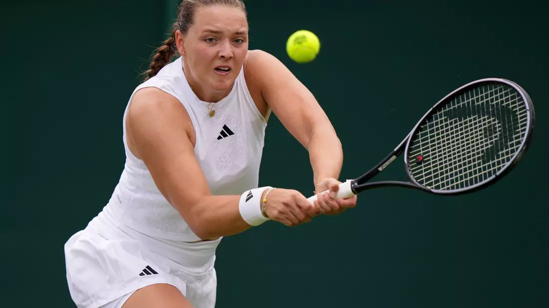 Jule Niemeier erreichte 2022 das Viertelfinale in Wimbledon. - Bild: Alberto Pezzali/AP