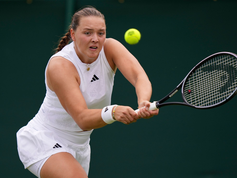 Jule Niemeier erreichte 2022 das Viertelfinale in Wimbledon. - Foto: Alberto Pezzali/AP