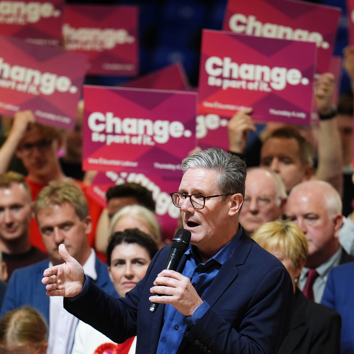 Labour-Chef Keir Starmer dürfte neuer Premierminister werden. - Foto: Andrew Milligan/PA Wire/dpa
