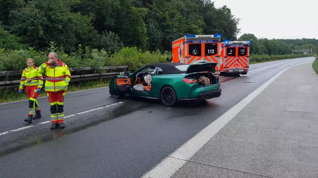 FW-EN: PKW verunfallt auf Autobahn - Bild: presseportal.de
