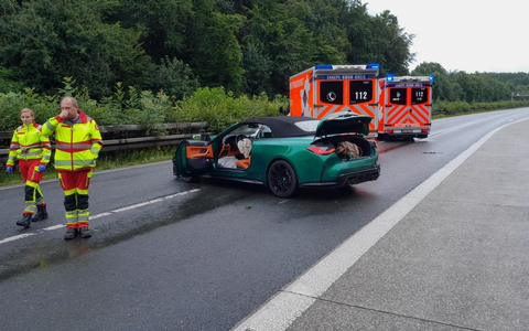 FW-EN: PKW verunfallt auf Autobahn - Foto: presseportal.de