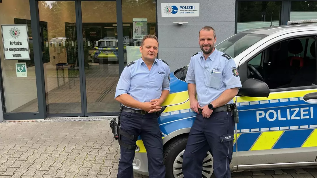 POL-ME: Neue Bezirksdienstbeamte in Ratingen-Tiefenbroich: Marco Peisker und Tim Bittner - Ratingen - 2407017 - Bild: presseportal.de
