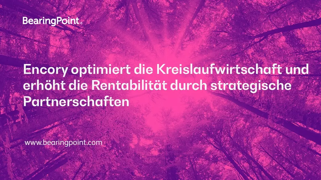 Erfolgsprojekt: Encory optimiert die Kreislaufwirtschaft und erhöht die Rentabilität durch strategische Partnerschaften - Bild: presseportal.de