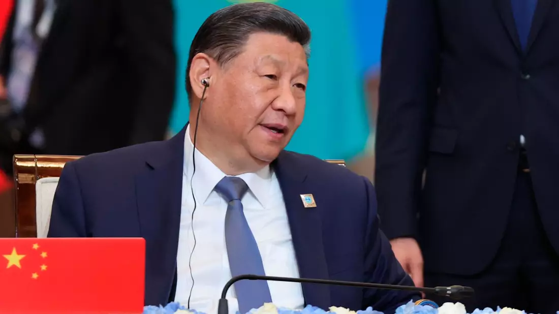 Chinas Staats- und Parteichef Xi Jinping rief die Mitgliedsnationan auf, sich äußeren Einflüssen zu widersetzen und sich gegenseitig zu unterstützen.  - Bild: Sergey Savostyanov/Pool Sputnik Kremlin/AP/dpa