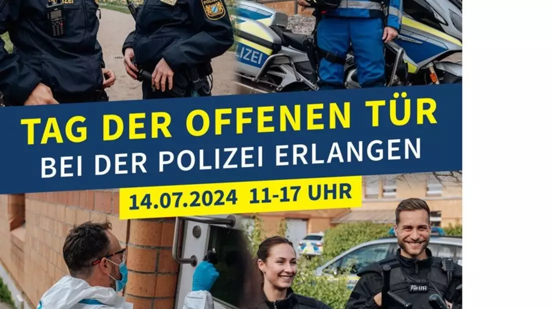 POL-MFR: (708) Tag der offenen Tür der Polizei Erlangen - Einladung - Bild: presseportal.de