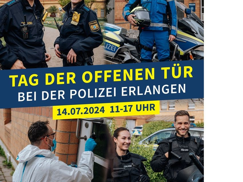 POL-MFR: (708) Tag der offenen Tür der Polizei Erlangen - Einladung - Foto: presseportal.de